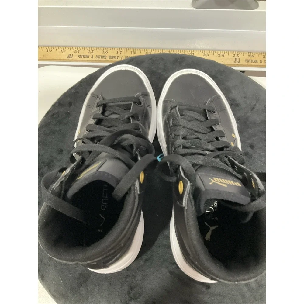 Size 4 - PUMA Future Rider x Peanuts Black Hi top Leather Platform 390483-01